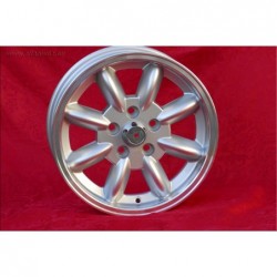 1 jante Minilite 5.5x15 5x108 Volvo serie 100 200 700 900 silver/diamond cut