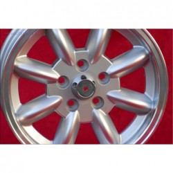 1 Felge Minilite 5.5x15 5x108 Volvo serie 100 200 700 900 silver/diamond cut