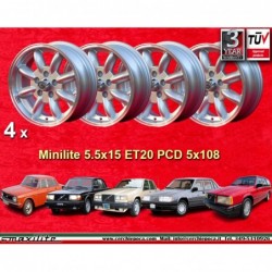 4 wheels Minilite 5.5x15...