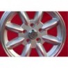 4 cerchi Minilite 5.5x15 5x108 Volvo serie 100 200 700 900 silver/diamond cut