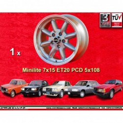 1 wheel Minilite 7x15 5x108...