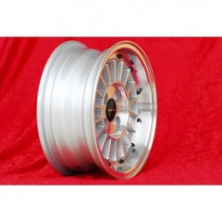 1 Felge WCHE 5.5x13 4x100 BMW Opel 1502-2002 tii 3 E21 Kadett B-C Manta Ascona A-B GT Olympia A Rekord C silver/diamond