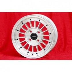 1 Felge WCHE 5.5x13 4x100 BMW Opel 1502-2002 tii 3 E21 Kadett B-C Manta Ascona A-B GT Olympia A Rekord C silver/diamond