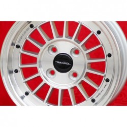 1 wheel WCHE 5.5x13 4x100 BMW Opel 1502-2002 tii 3 E21 Kadett B-C Manta Ascona A-B GT Olympia A Rekord C silver/diamond