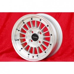 1 Felge WCHE 5.5x13 4x100 BMW Opel 1502-2002 tii 3 E21 Kadett B-C Manta Ascona A-B GT Olympia A Rekord C silver/diamond