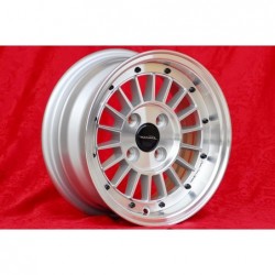 4 Felgen WCHE 5.5x13 4x100 BMW Opel 1502-2002 tii 3 E21 Kadett B-C Manta Ascona A-B GT Olympia A Rekord C silver/diamond