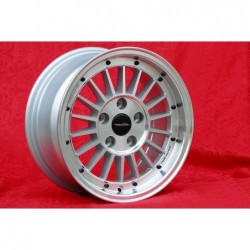 1 jante WCHE 7x15 5x120 BMW 5 E12 E28 E34 6 E24 7 E23 E32 E3 E9 M3 E30 silver/diamond cut