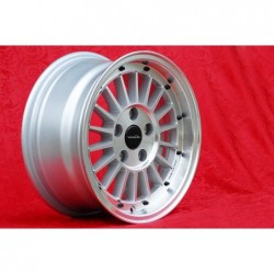 1 jante WCHE 7x15 5x120 BMW 5 E12 E28 E34 6 E24 7 E23 E32 E3 E9 M3 E30 silver/diamond cut