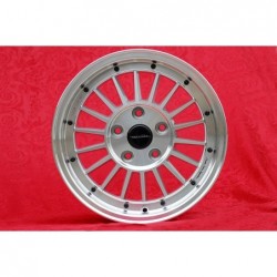 1 cerchio WCHE 7x15 5x120 BMW 5 E12 E28 E34 6 E24 7 E23 E32 E3 E9 M3 E30 silver/diamond cut