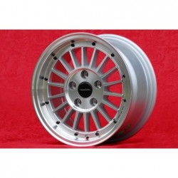 1 wheel WCHE 7x15 5x120 BMW 5 E12 E28 E34 6 E24 7 E23 E32 E3 E9 M3 E30 silver/diamond cut