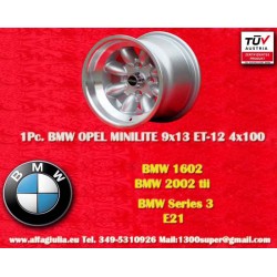 1 wheel Minilite 9x13 4x100...