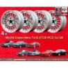 4 wheels WCHE 7x15 5x120 BMW 5 E12 E28 E34 6 E24 7 E23 E32 E3 E9 M3 E30 silver/diamond cut