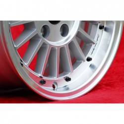 4 cerchi WCHE 7x15 5x120 BMW 5 E12 E28 E34 6 E24 7 E23 E32 E3 E9 M3 E30 silver/diamond cut