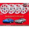 4 wheels Minilite 6x14 4x100 BMW Opel 1502-2002 1500-2000tii 2000C CA CS 3 E21 E30   Opel Kadett B-C Manta Ascona A-B GT