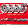 4 jantes WCHE 7x15 5x98 Alfa Romeo Alfetta GTV 2.5 75 1.8T 2.0i 3.0i 156 164 silver/diamond cut