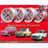 4 cerchi Minilite 5x10 4x101.6 Mini Mini Mk1-3 850 1000 silver/diamond cut