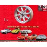 1 Felge Minilite 5.5x15 4x130 Porsche VW Porsche 914 1.7 1.8 2.0 Volkswagen Beetle 67- Karmann Ghia 67- Type 3 411 412 s