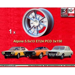 1 wheel Alpine 5.5x13 3x150...