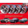 4 wheels XJS 6x15 5x127 Jensen  Rover Interceptor Rover P5 P6 anthracite/diamond cut