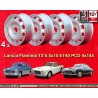 4 cerchi TZ 5.5x15 4x145 Lancia Flaminia silver