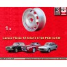 1 wheel TZ 5.5x15 4x130 Lancia Flavia silver