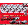 4 jantes Cromodora CD28 6x14 + boulons KB4  SW17 14x1 5x27 60° 4x130 Lancia Fulvia 2000