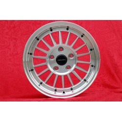 1 cerchio WCHE 7x15 5x120 BMW 5 E12 E28 E34 6 E24 7 E23 E32 E3 E9 M3 E30 silver/diamond cut