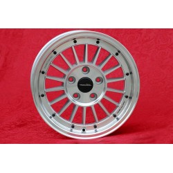 1 cerchio WCHE 7x15 5x120 BMW 5 E12 E28 E34 6 E24 7 E23 E32 E3 E9 M3 E30 silver/diamond cut