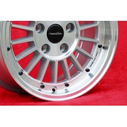 1 cerchio WCHE 7x15 5x120 BMW 5 E12 E28 E34 6 E24 7 E23 E32 E3 E9 M3 E30 silver/diamond cut