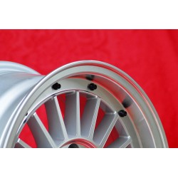 1 cerchio WCHE 7x15 5x120 BMW 5 E12 E28 E34 6 E24 7 E23 E32 E3 E9 M3 E30 silver/diamond cut