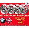 4 jantes WCHE 7x15 5x120 BMW 5 E12 E28 E34 6 E24 7 E23 E32 E3 E9 M3 E30 silver/diamond cut