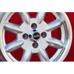 1 cerchio Minilite 6x14 4x98 Fiat 124 Berlina Coupe Spider 125 127 128 131 X19 silver/diamond cut