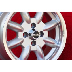 1 Felge Minilite 6x14 4x98 Fiat 124 Berlina Coupe Spider 125 127 128 131 X19 silver/diamond cut