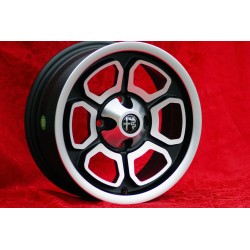 1 cerchio Vega 6x14 4x108 Alfa 105 Berlina Giulia Coupe Spider GTC matt black/diamond cut