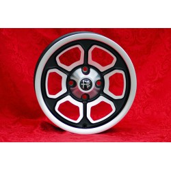 1 cerchio Vega 6x14 4x108 Alfa 105 Berlina Giulia Coupe Spider GTC matt black/diamond cut