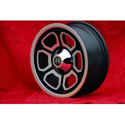 1 cerchio Vega 6x14 4x108 Alfa 105 Berlina Giulia Coupe Spider GTC matt black/diamond cut