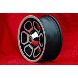 1 wheel Vega 6x14 4x108 Alfa 105 Berlina Giulia Coupe Spider GTC matt black/diamond cut