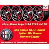 4 cerchi Vega 6x14 4x108 Alfa 105 Berlina Giulia Coupe Spider GTC matt black/diamond cut