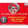 1 cerchio Vega 6x14 4x108 Alfa 105 Berlina Giulia Coupe Spider GTC silver/diamond cut