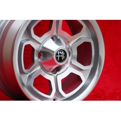 1 jante Vega 6x14 4x108 Alfa 105 Berlina Giulia Coupe Spider GTC silver/diamond cut