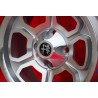 1 wheel Vega 6x14 4x108 Alfa 105 Berlina Giulia Coupe Spider GTC silver/diamond cut