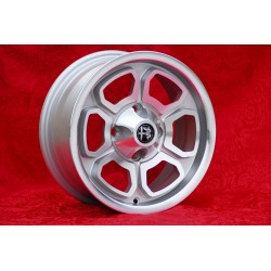 1 cerchio Vega 6x14 4x108 Alfa 105 Berlina Giulia Coupe Spider GTC silver/diamond cut