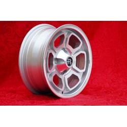 1 cerchio Vega 6x14 4x108 Alfa 105 Berlina Giulia Coupe Spider GTC silver/diamond cut