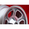 1 cerchio Vega 6x14 4x108 Alfa 105 Berlina Giulia Coupe Spider GTC silver/diamond cut