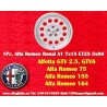 1 cerchio Ronal A1 7x15 5x98 Alfa Romeo Alfetta GTV 2.5 75 1.8T 2.0i 3.0i 164 Spider-GTV Type 916 silver