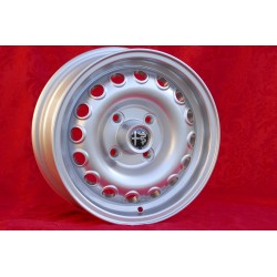 1 cerchio Campagnolo 6x14 4x108 Alfa Romeo Giulia 105 Berlina Coupe Spider GT GTA GTC silver