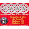 4 cerchi Ronal A1 7x15 5x98 Alfa Romeo Alfetta GTV 2.5 75 1.8T 2.0i 3.0i 164 Spider-GTV Type 916 silver