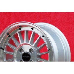 1 jante WCHE 7x15 4x108 Audi Audi 80 Audi 90 Typ 81 Audi 85 Audi  89  Cabrio Audi 100 200 Typ 44 silver/diamond cut