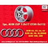 1 jante Cup 7.5x17 5x112 VW T4 Golf Passat Beetle Variant silver