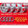 4 cerchi Cup 7.5x17 5x112 VW T4 Golf Passat Beetle Variant silver